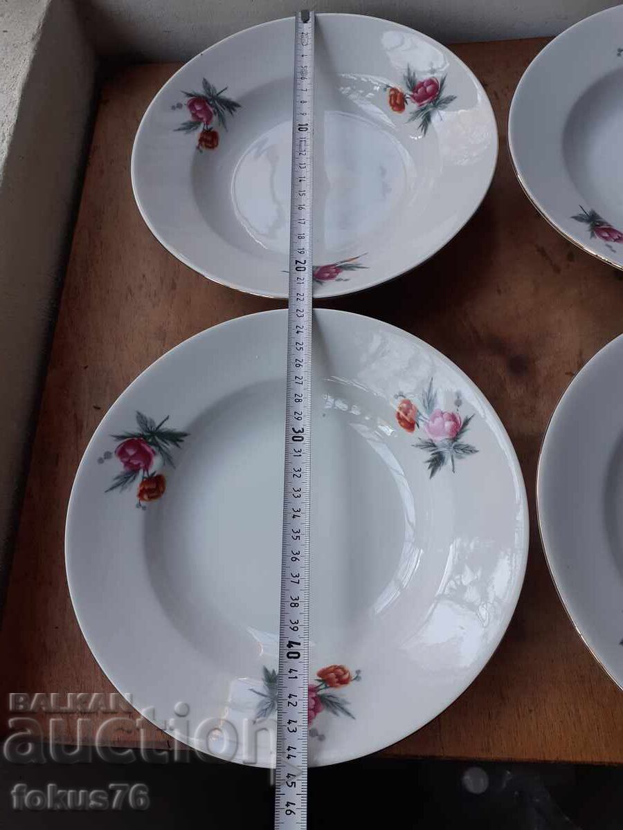 Български порцелан четири чинии - 5