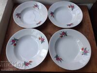Porțelan bulgăresc patru farfurii