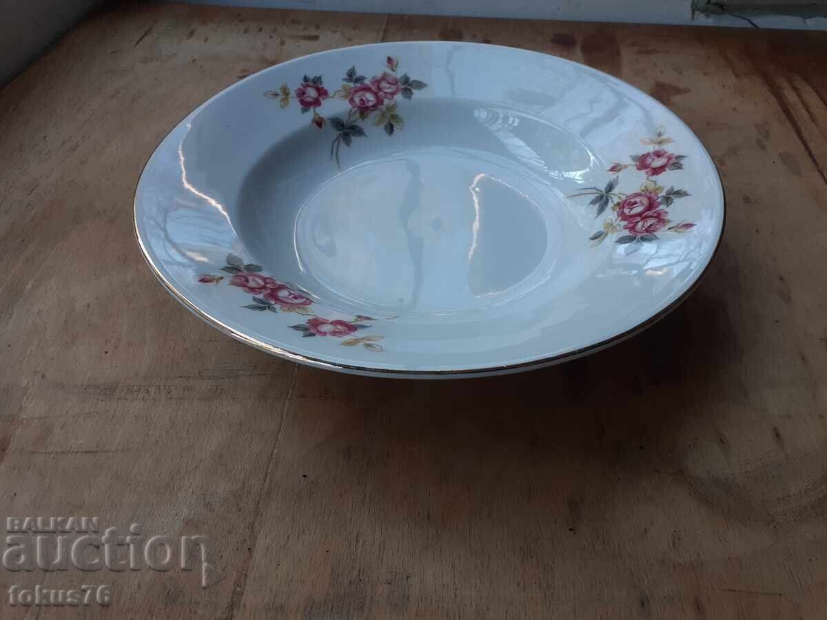 Βουλγαρική πορσελάνινη πιατέλα με τιμή 19.00 BGN | € 9.71 Βουλγαρική πορσελάνινη πιατέλα με τιμή 19.00 BGN | € 9.71