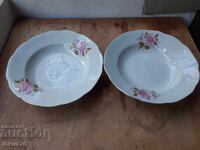 Porțelan bulgăresc, două farfurii