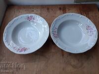 Porțelan bulgăresc, două farfurii