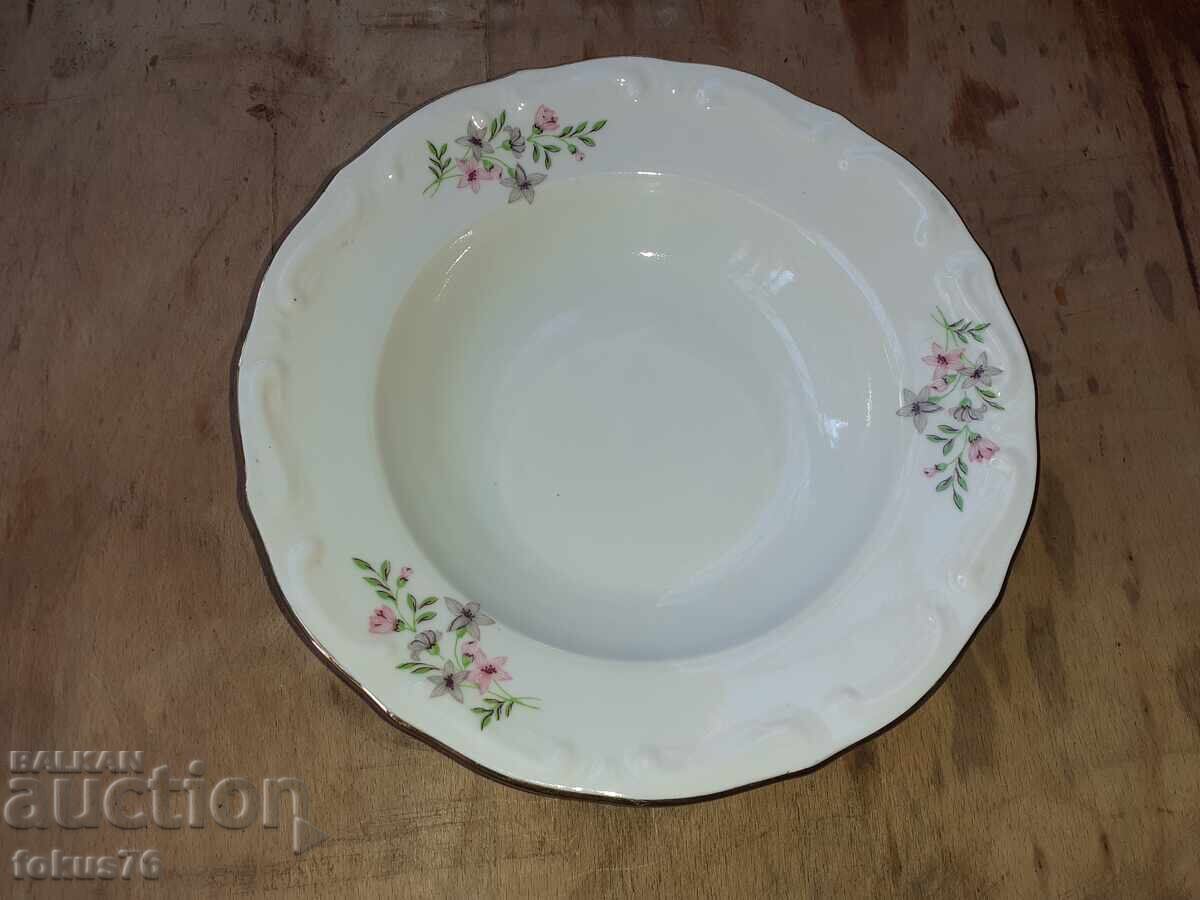 Δημοπρασία Βουλγαρική πορσελάνινη πιατέλα με floral σχέδιο