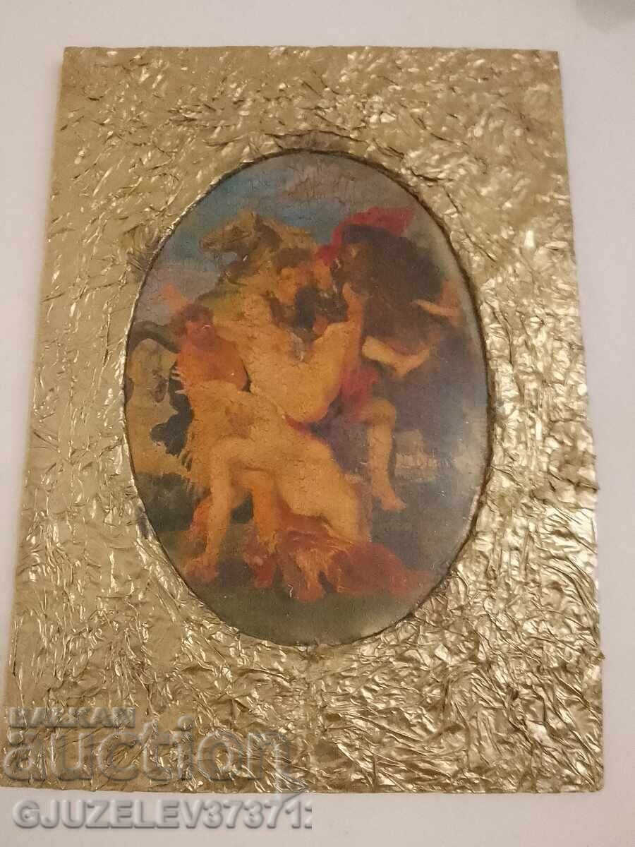 Painting reproduction, The Rape of the Daughters of Leucippus, 1618