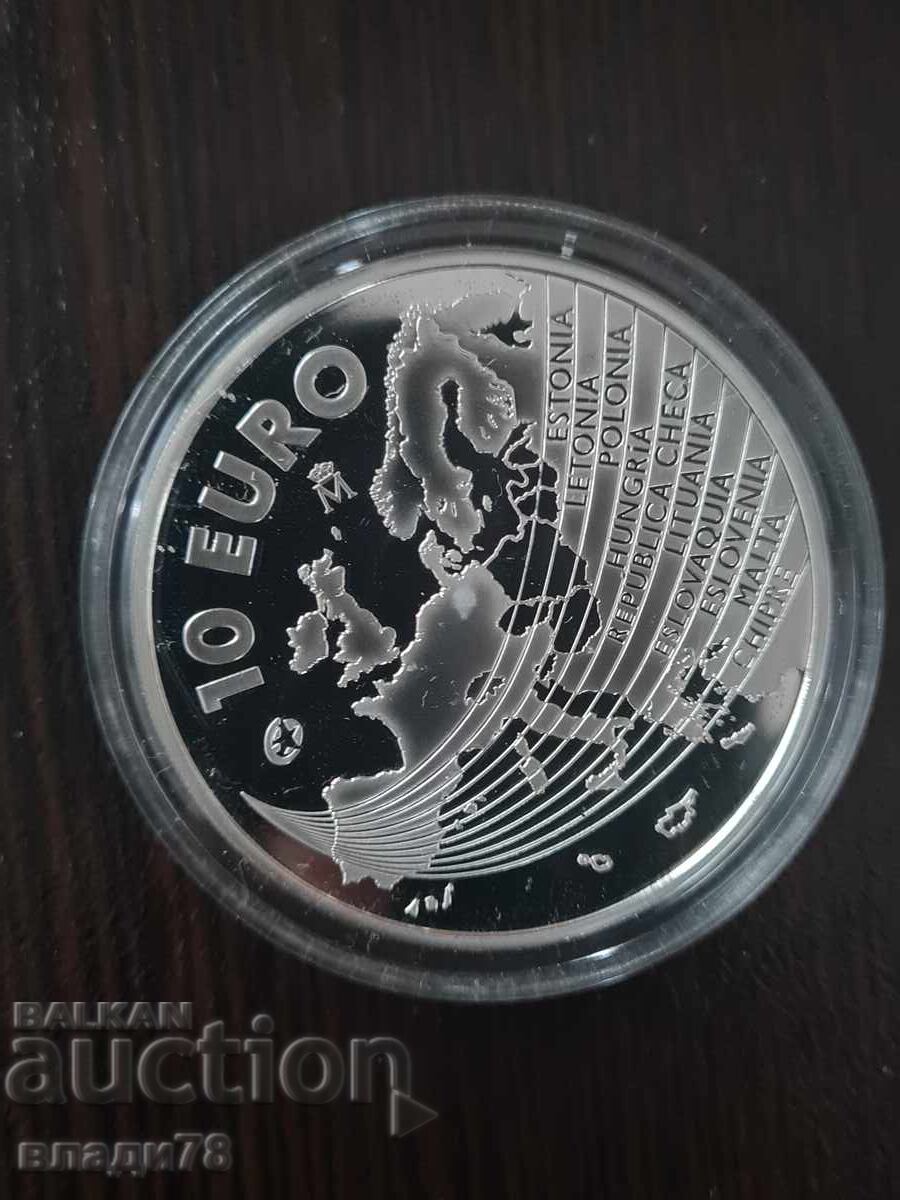 Сребърна монета 10 евро 2004 г