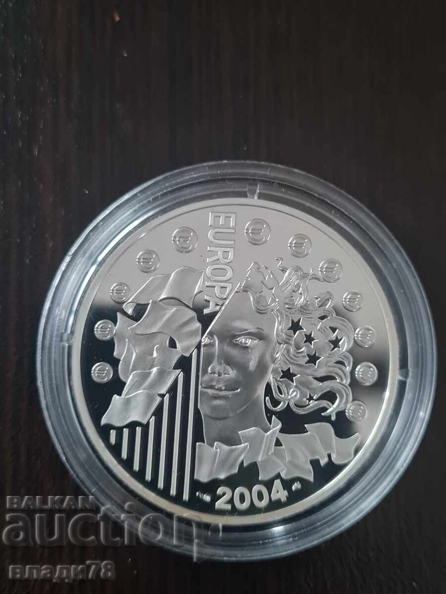 Silver coin 1 1/2 euro 2004 with price 0.01 BGN | € 0.01