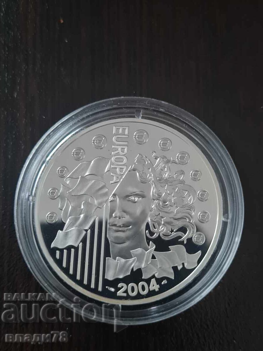 Auction  Silver coin 1 1/2 euro 2004