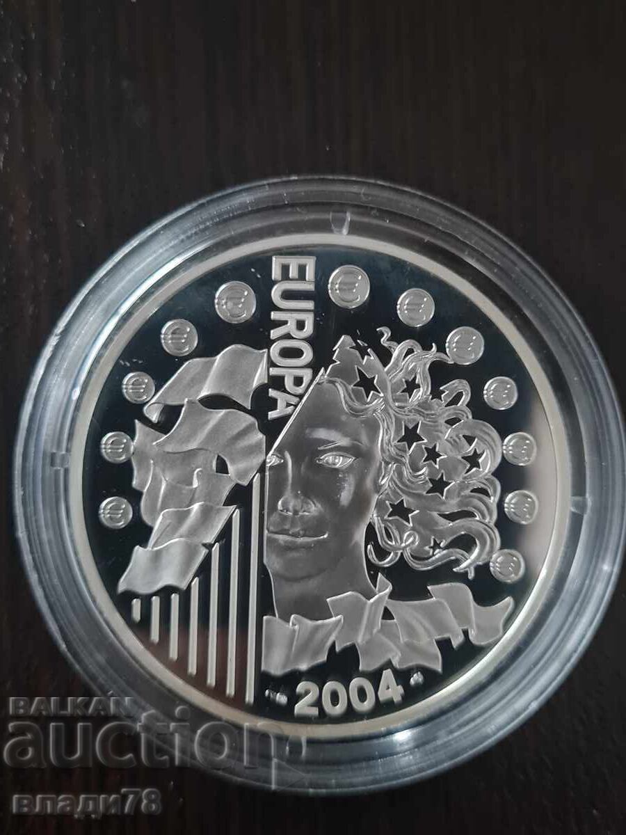 Silver coin 1 1/2 euro 2004