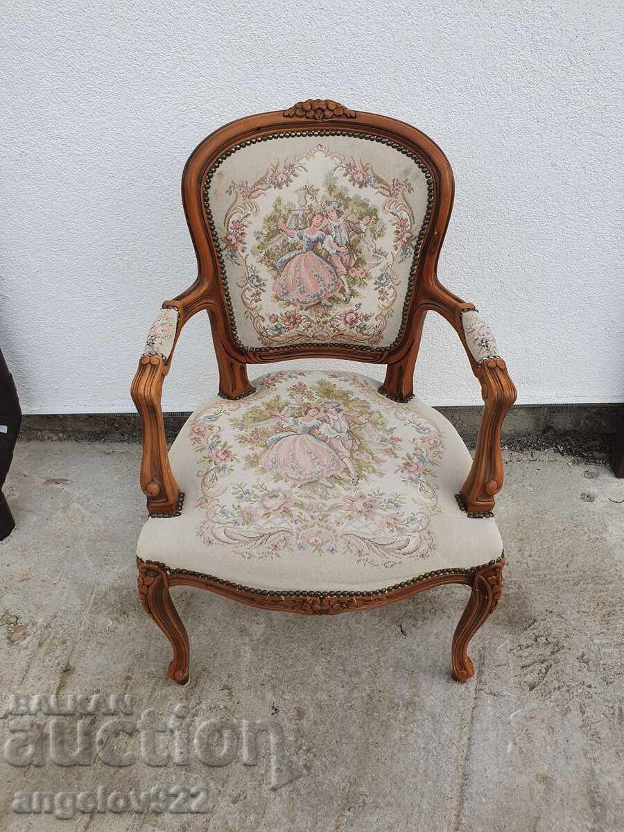 Licitație Scaun frumos vintage solid Romeo și Julieta!