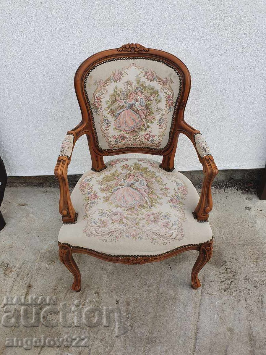 Scaun frumos vintage solid Romeo și Julieta!