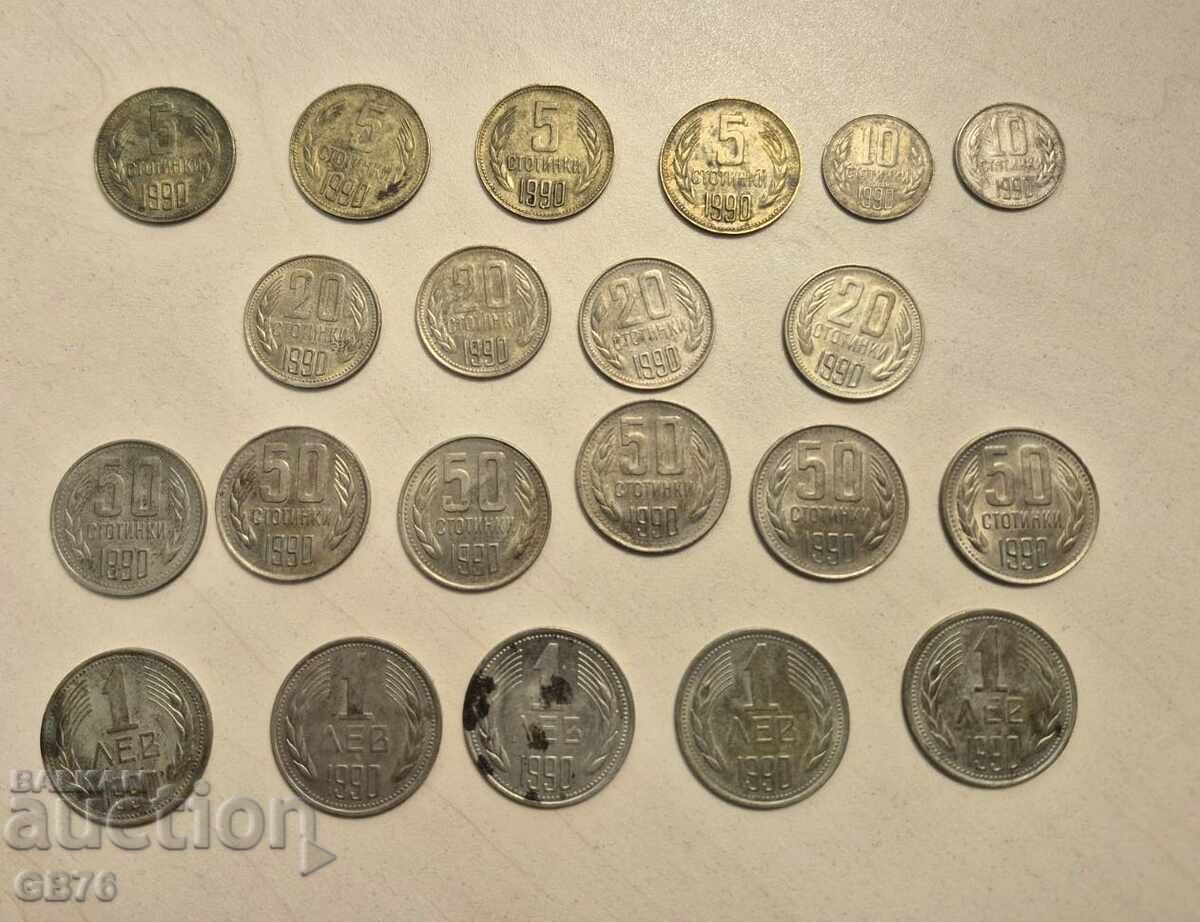 Σύνολο νομισμάτων 1990 ΒΖC Σύνολο νομισμάτων 1990 ΒΖC