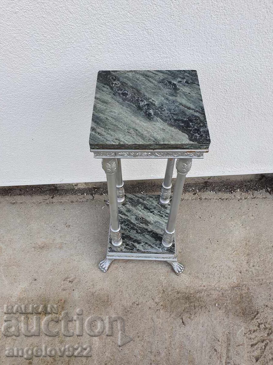 Όμορφο vintage βάθρο με μαρμάρινα ράφια!!! - 5 Όμορφο vintage βάθρο με μαρμάρινα ράφια!!! - 5