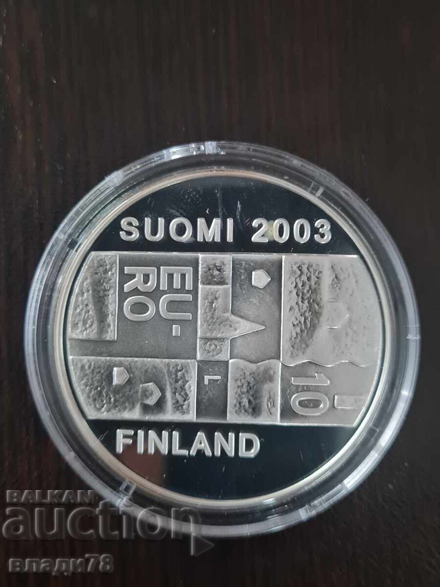 Сребърна монета 10 евро 2003 г - 5