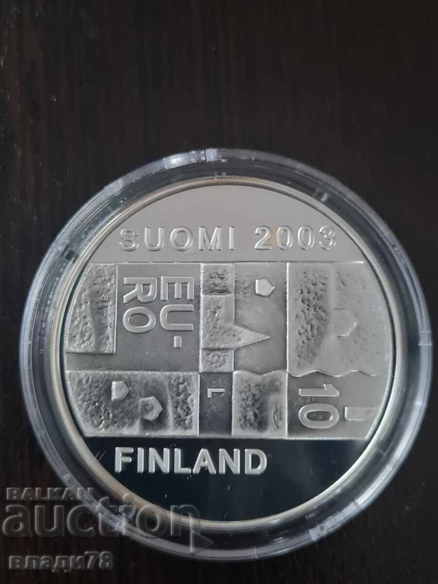 Сребърна монета 10 евро 2003 г - 6