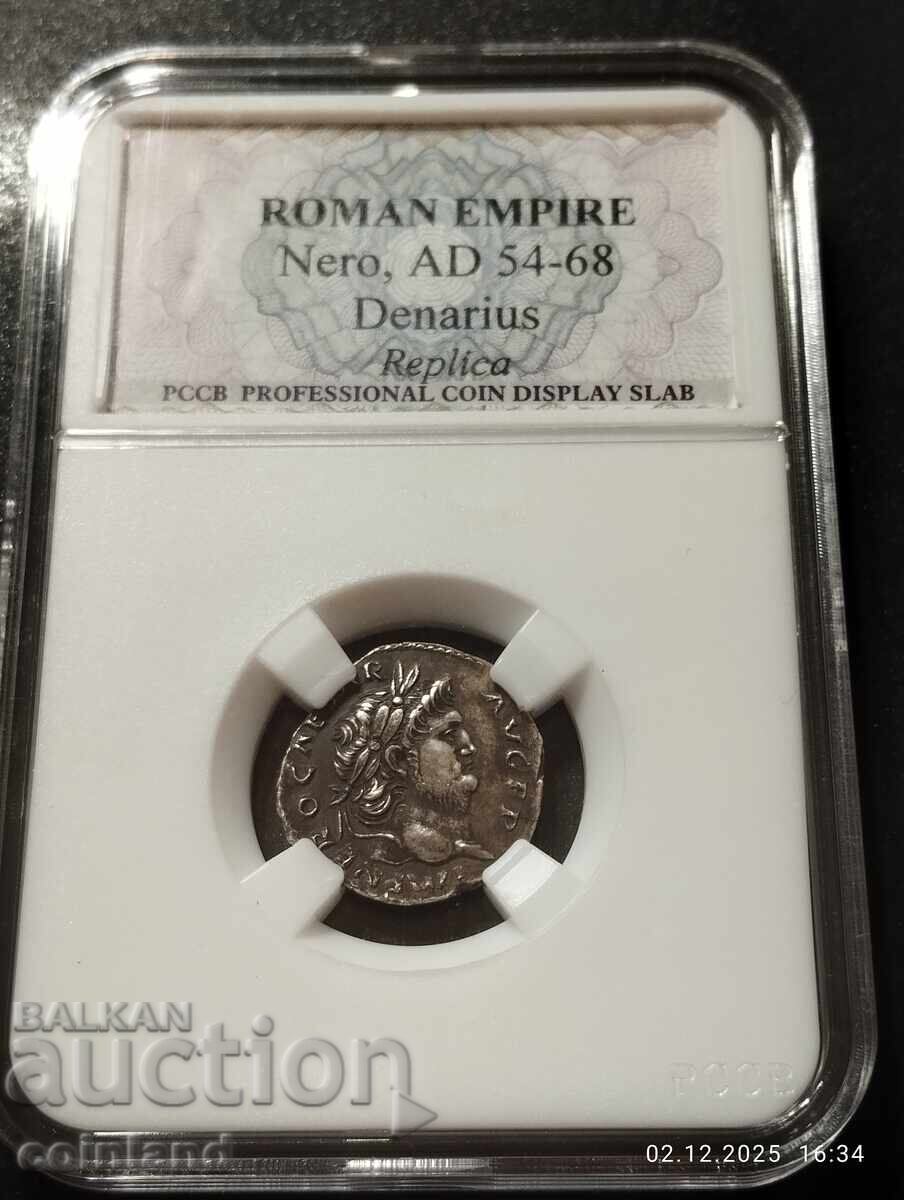 Сребърен денар на имп.Неро-РЕПЛИКА РЕПРОДУКЦИЯ Сребърен денар на имп.Неро-РЕПЛИКА РЕПРОДУКЦИЯ