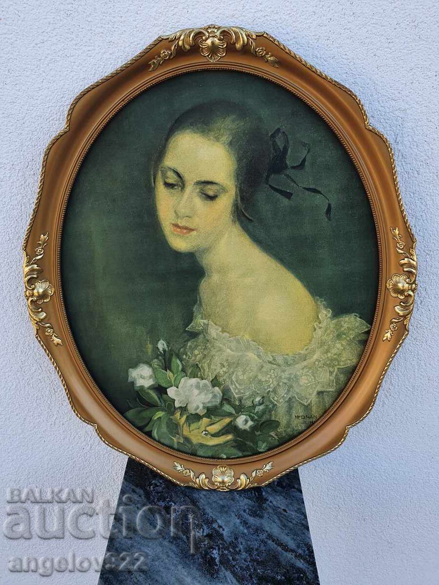 Reproducere tablou în ramă frumoasă din lemn!!! cu preț 0.01 BGN | € 0.01 Reproducere tablou în ramă frumoasă din lemn!!! cu preț 0.01 BGN | € 0.01