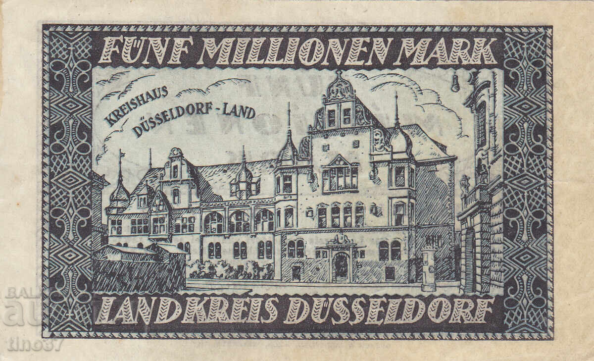 Аукцион tino37- ГЕРМАНИЯ - 5000000 МАРКИ - 1923г - VF+