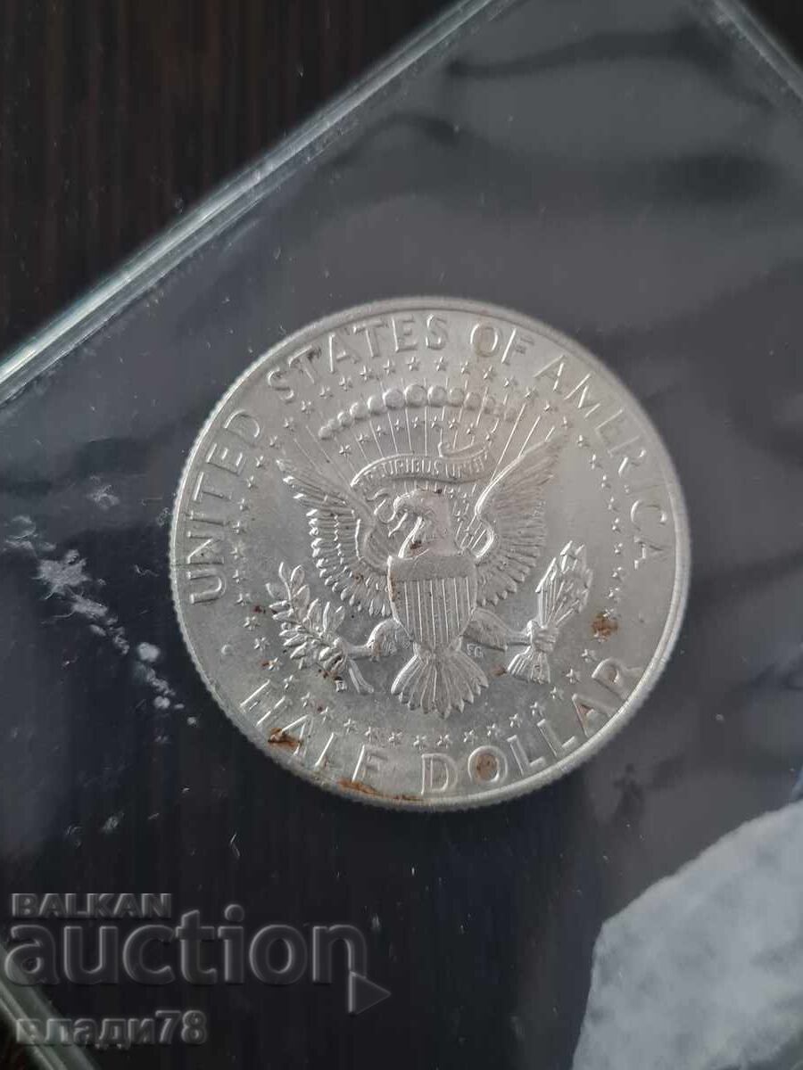 Silver Coin 1/2 Dollar 1964