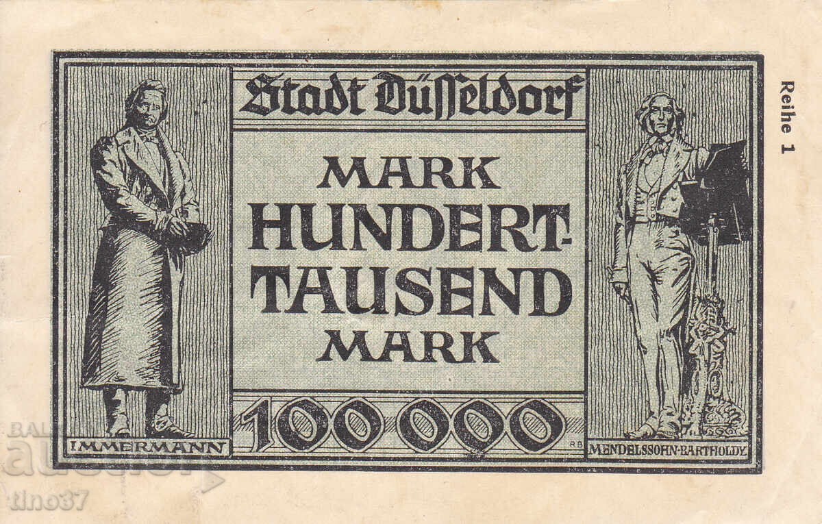 Аукцион tino37- ГЕРМАНИЯ - 100000 МАРКИ - 1923г - XF