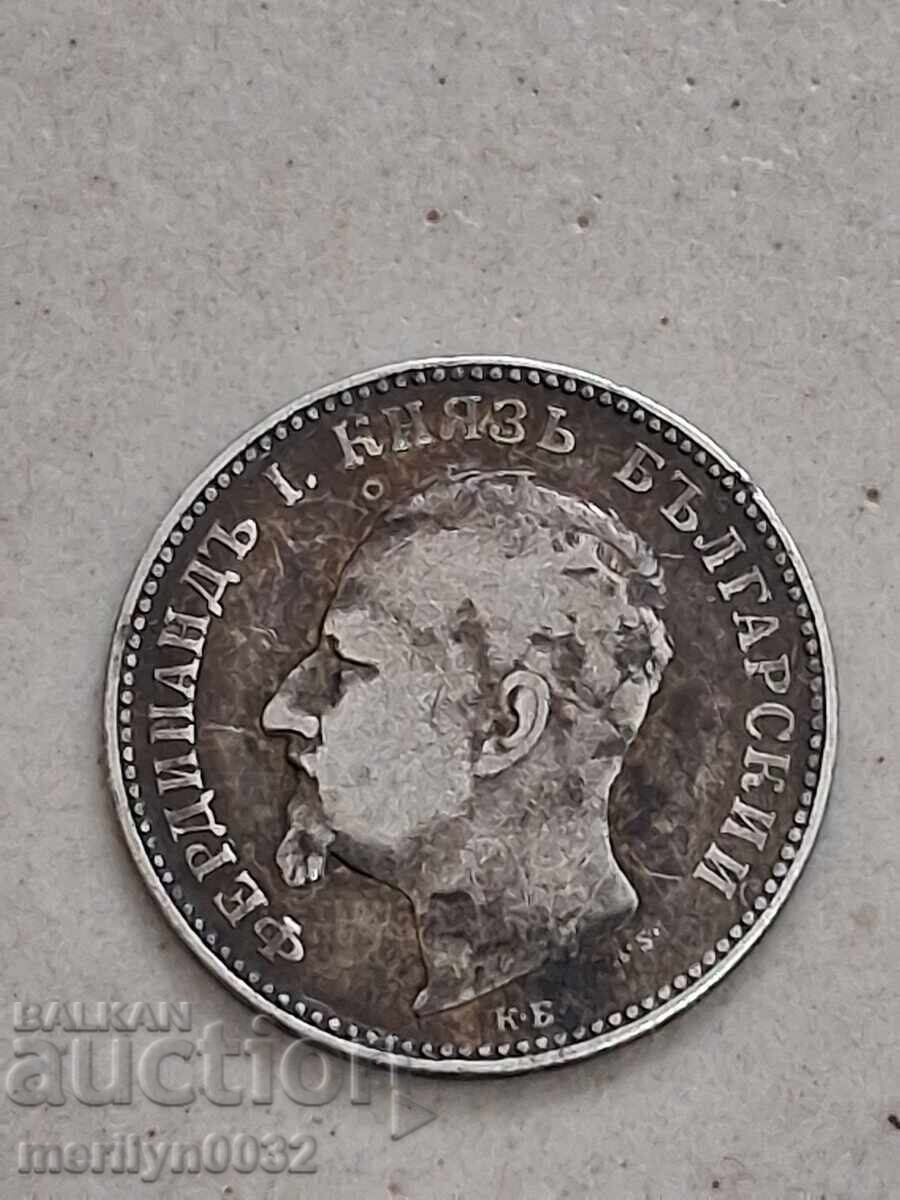 Coin 1 lev 1891 year Principality of Bulgaria silver with price 29.00 BGN | € 14.83