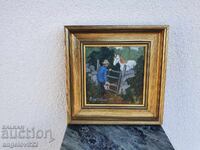 Авторска картина с маслени бои върху фазер!!!