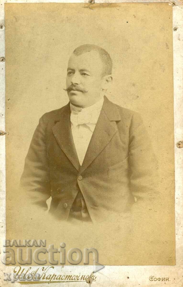 OLD PHOTO - CARDBOARD - IV. KARASTOYANOV - SOFIA - G040