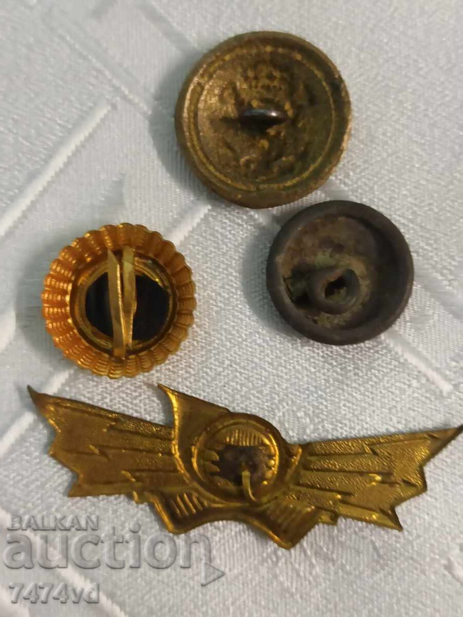 MILITARY LOT COCKADES, ETC with price 50.00 BGN | € 25.56