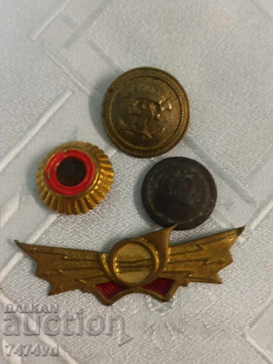 MILITARY LOT COCKADES, ETC