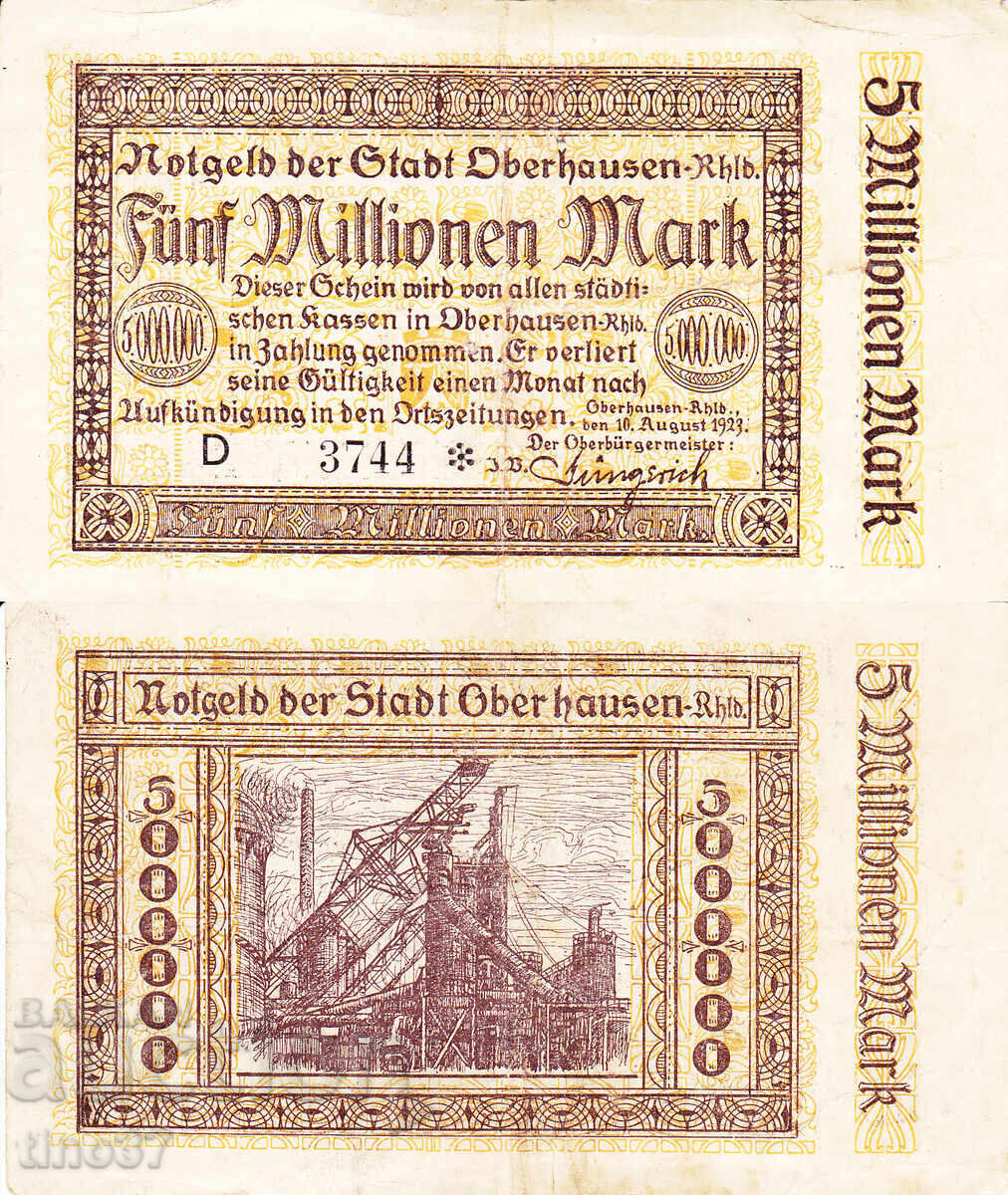 tino37 - GERMANIA - 5000000 MARCI - 1923 - VF