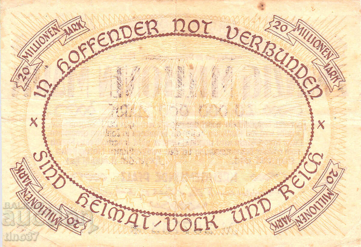 Licitație tino37 - GERMANIA - 20000000 MARCI - 1923 - VF