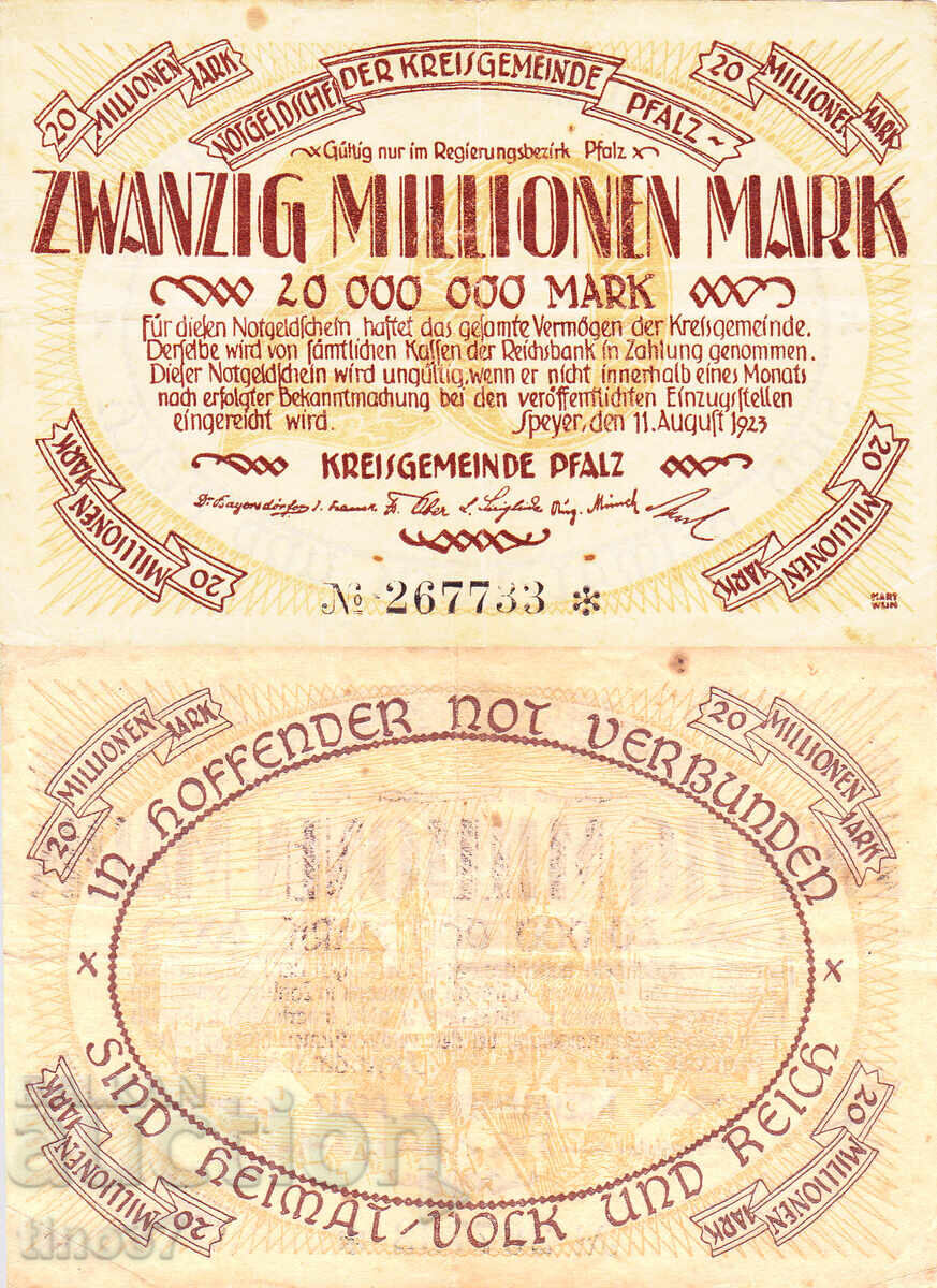 tino37 - GERMANIA - 20000000 MARCI - 1923 - VF