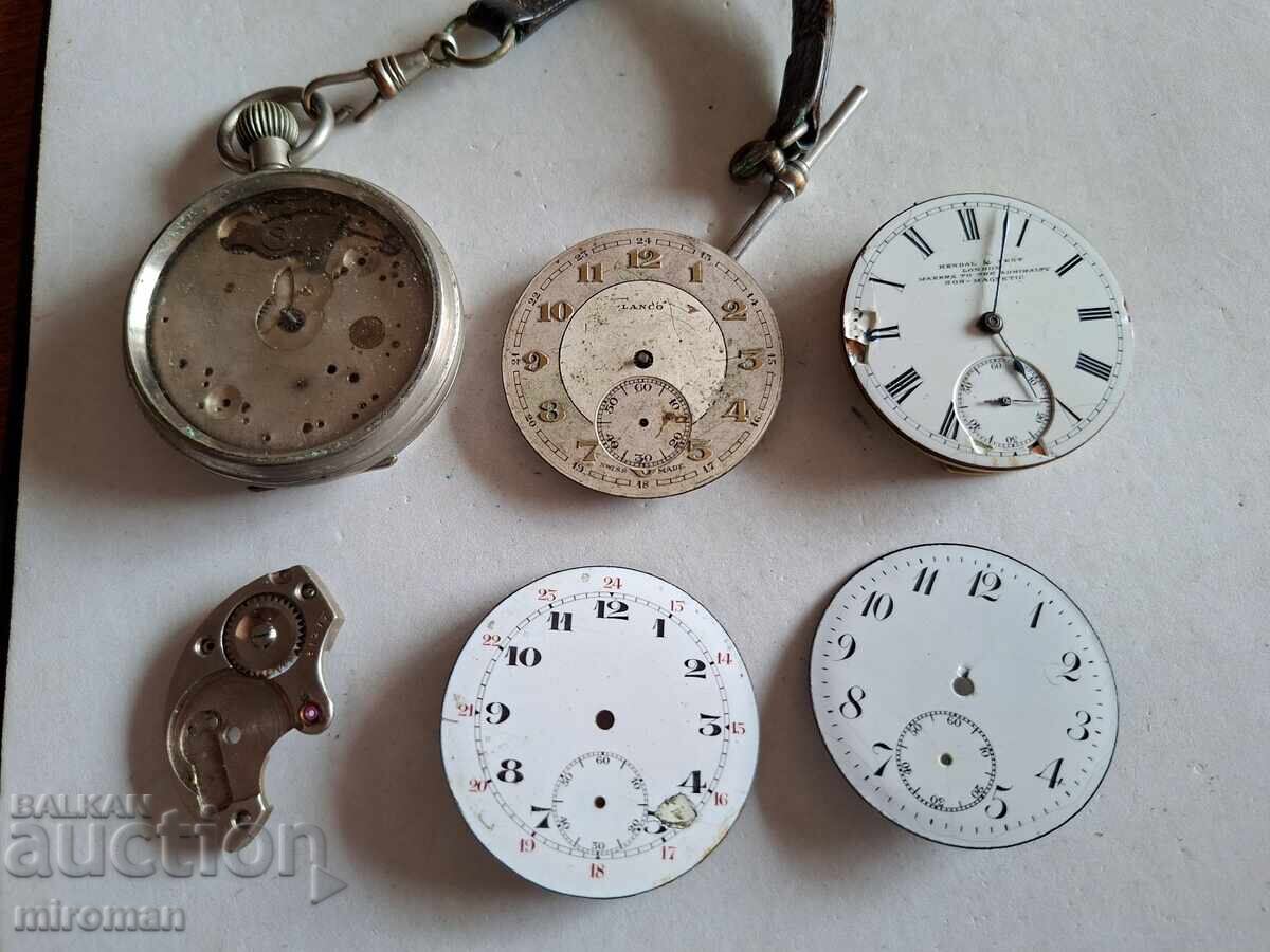 I am selling a lot of mechanisms and parts for pocket watches