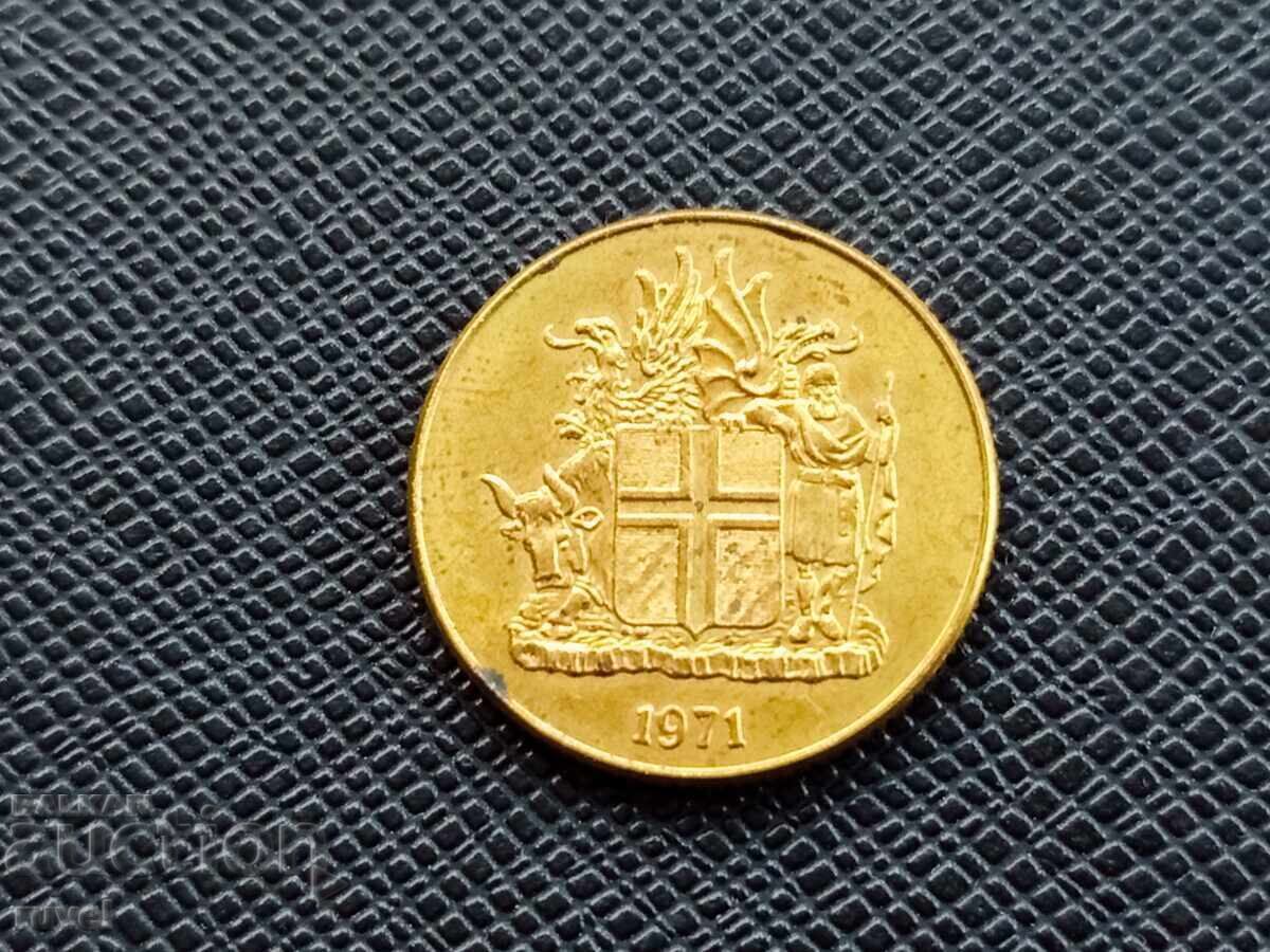 Исландия 1 крона 1971 г. с цена € 0.75 | 1.47 лв.
