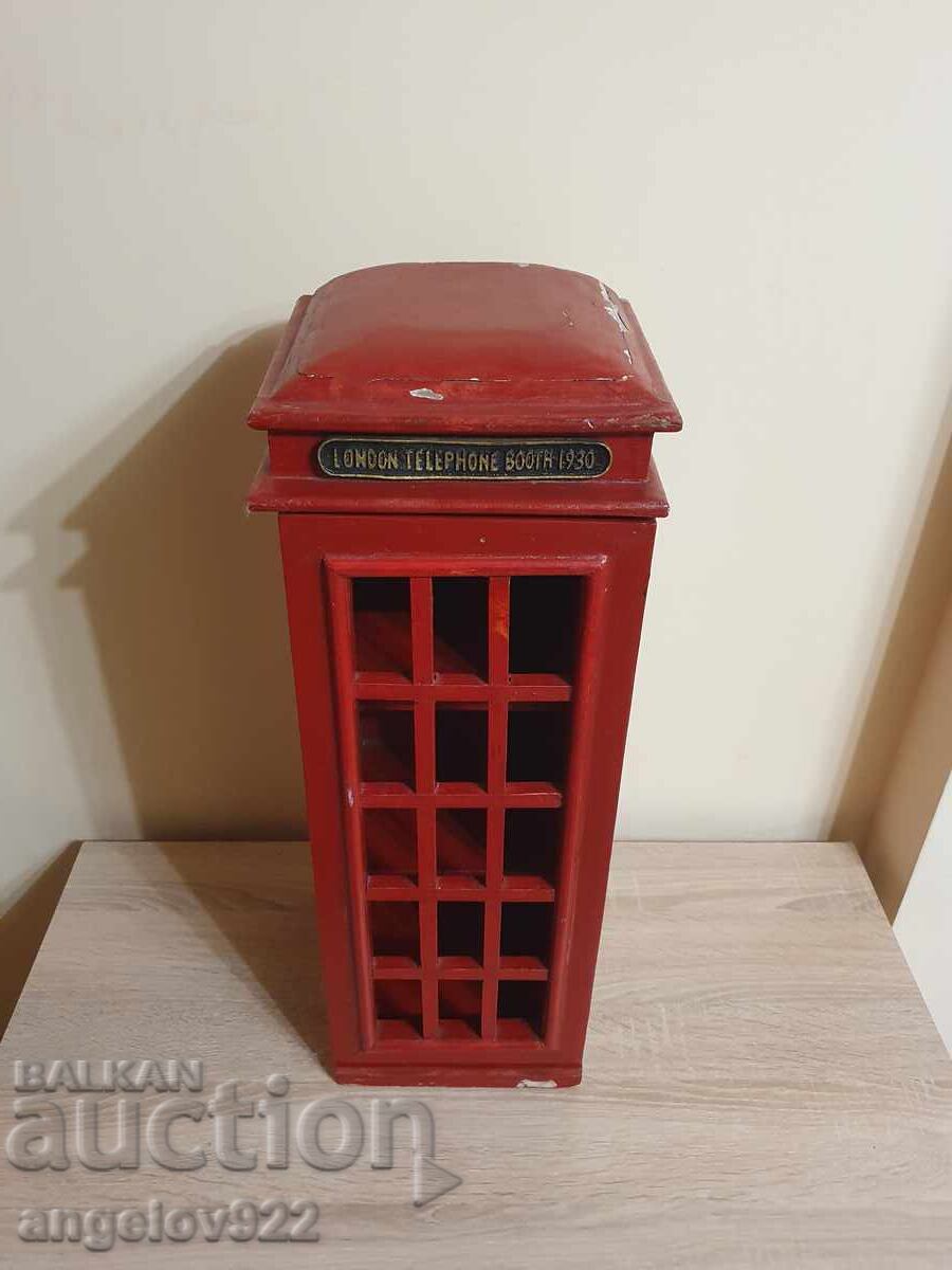 Delivery of Vintage wooden shelf solid telephone booth!!!