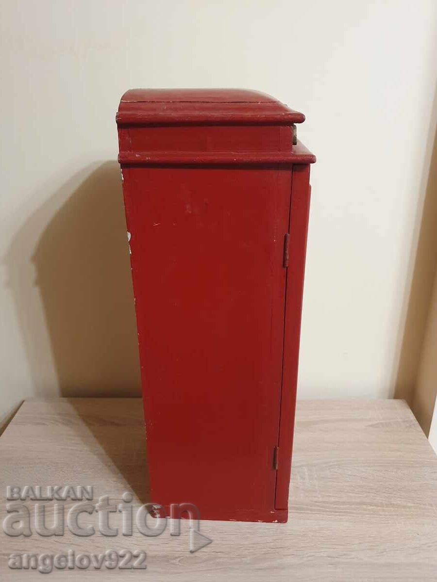 Vintage wooden shelf solid telephone booth!!! - 7