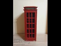 Vintage wooden shelf solid telephone booth!!!