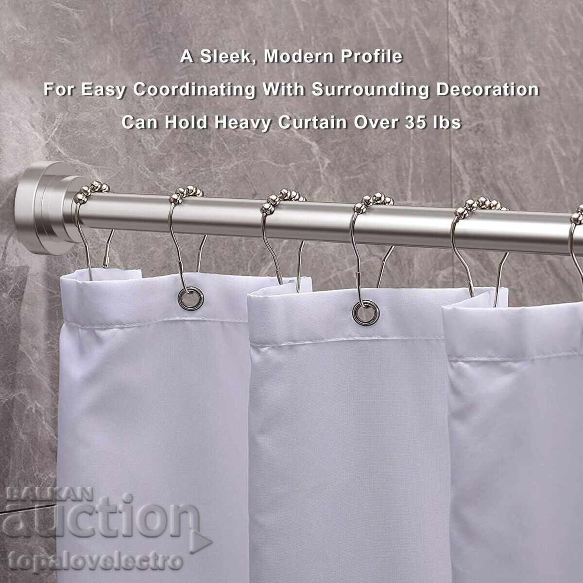 NEW! Telescopic shower curtain rod 50-130 cm, stainless steel with price 17.00 BGN | € 8.69