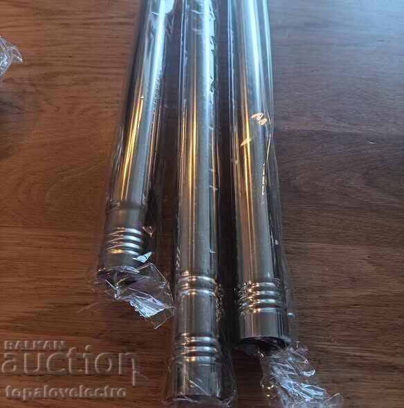 NEW! Telescopic shower curtain rod 50-130 cm, stainless steel - 5