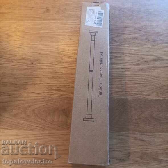 NEW! Telescopic shower curtain rod 50-130 cm, stainless steel - 7