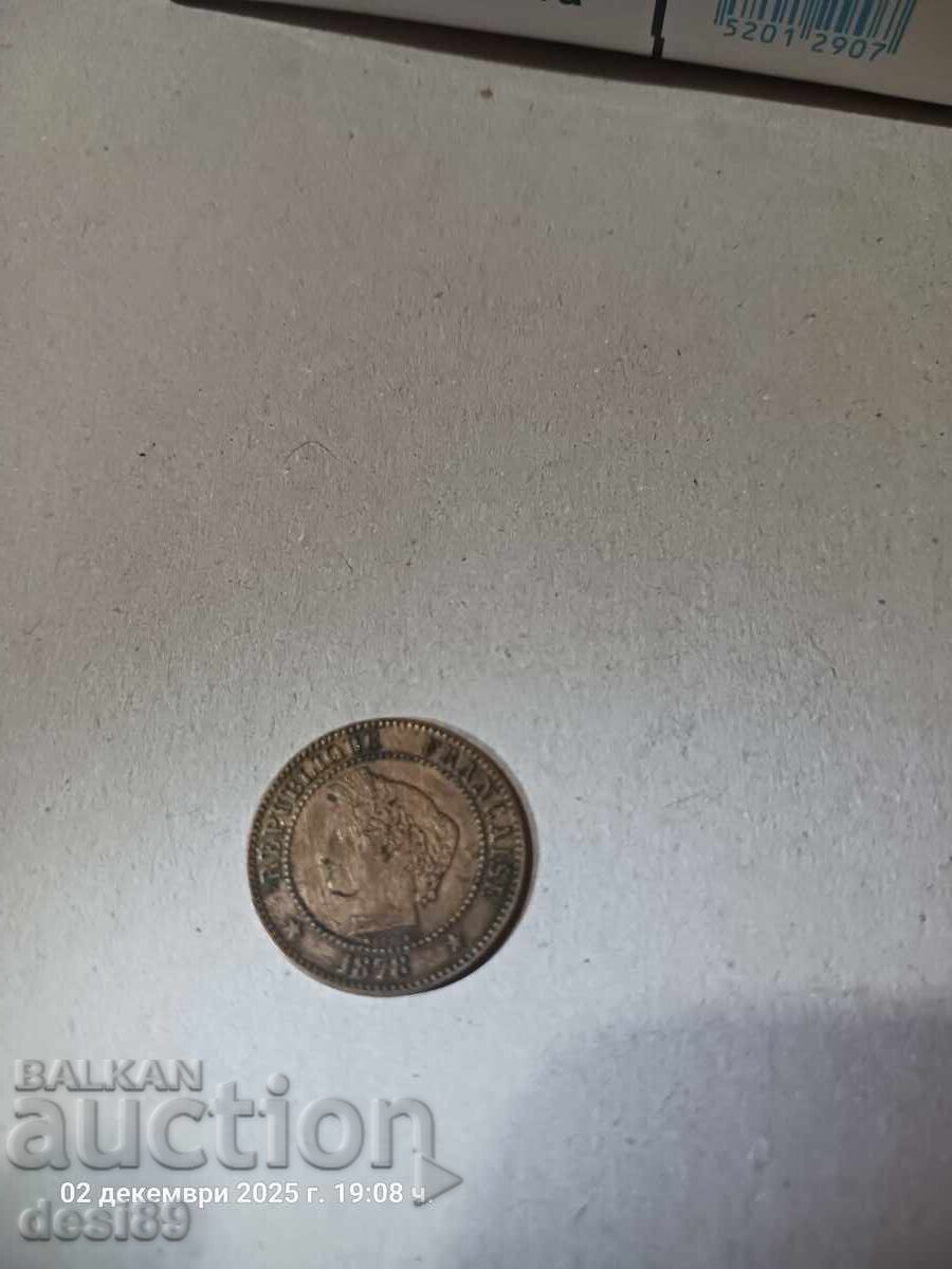Delivery of 2 Centimes France - 1878