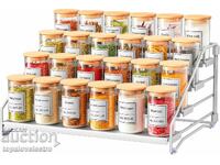 NOU! Organizator pentru condimente, metalic extensibil pentru bucătărie