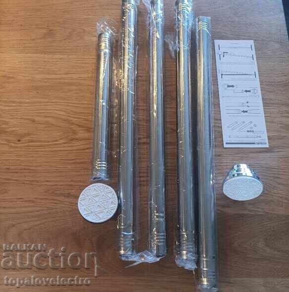 Доставка на НОВ! Телескопичен корниз за баня 50–200 см, неръждаема стома