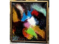 ГОЛЯМА УНИКАТ КАРТИНА АПОКАЛИПСИС В БЯЛО ЦВЯТКО ЦВЕТКОВ МАСЛ