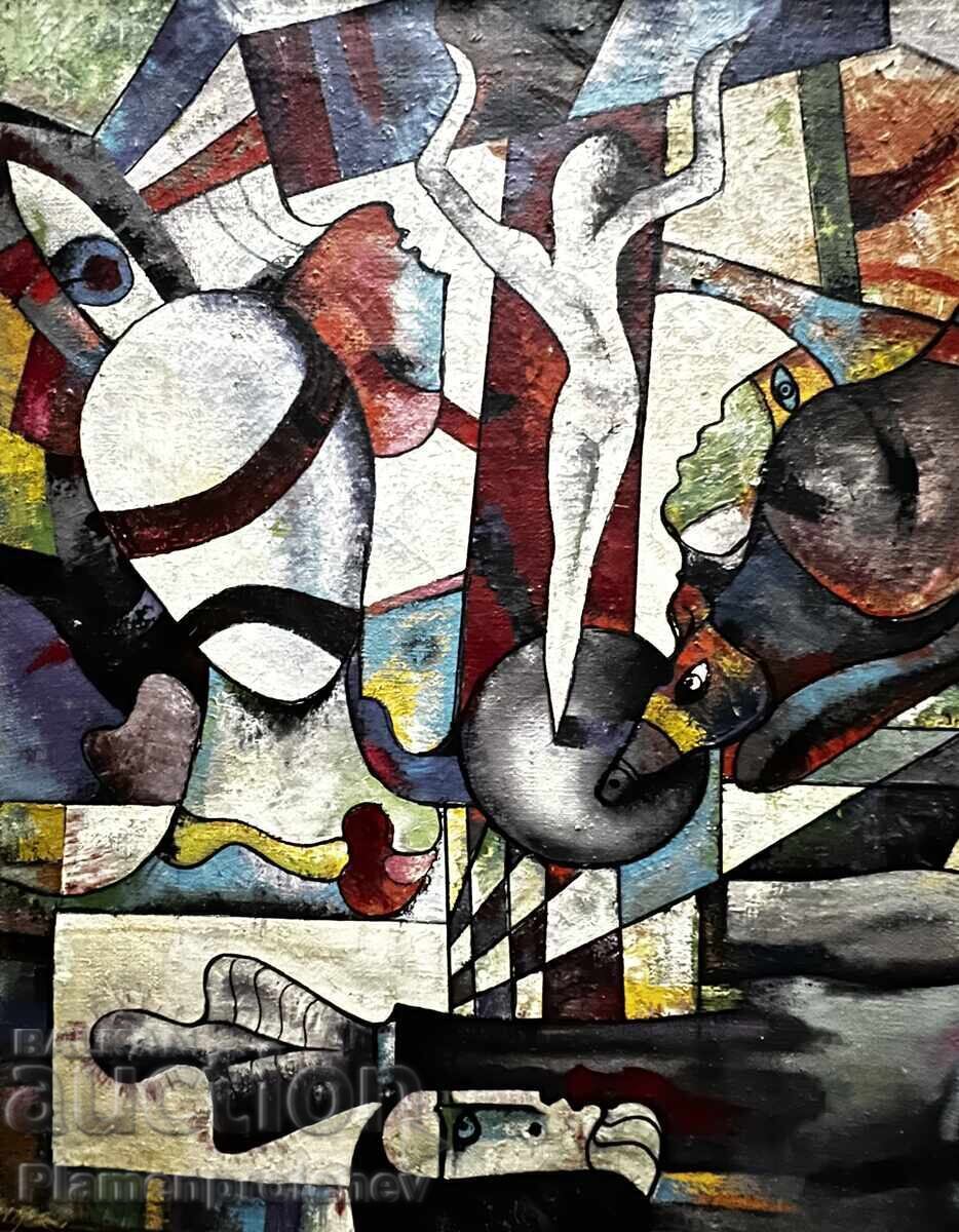 120/115 CM. UNIC TABLOU TZVETKO TZVETKOV ULEI - 5