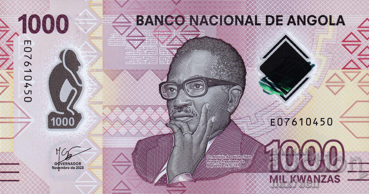 ❤️ ⭐ Ангола 2023 1000 кванза полимер UNC нова ⭐ ❤️ с цена 19.99 лв. | € 10.22