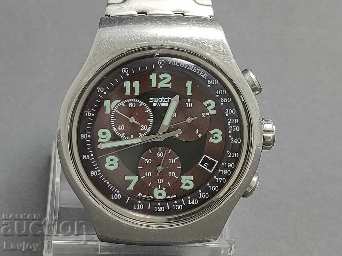 Swatch Ελβετικό ταχυμετρικό χρονογράφος B.Z.TS. ot 0.01 St με τιμή 5.50 BGN | € 2.81