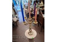 Bronze and onyx candlestick