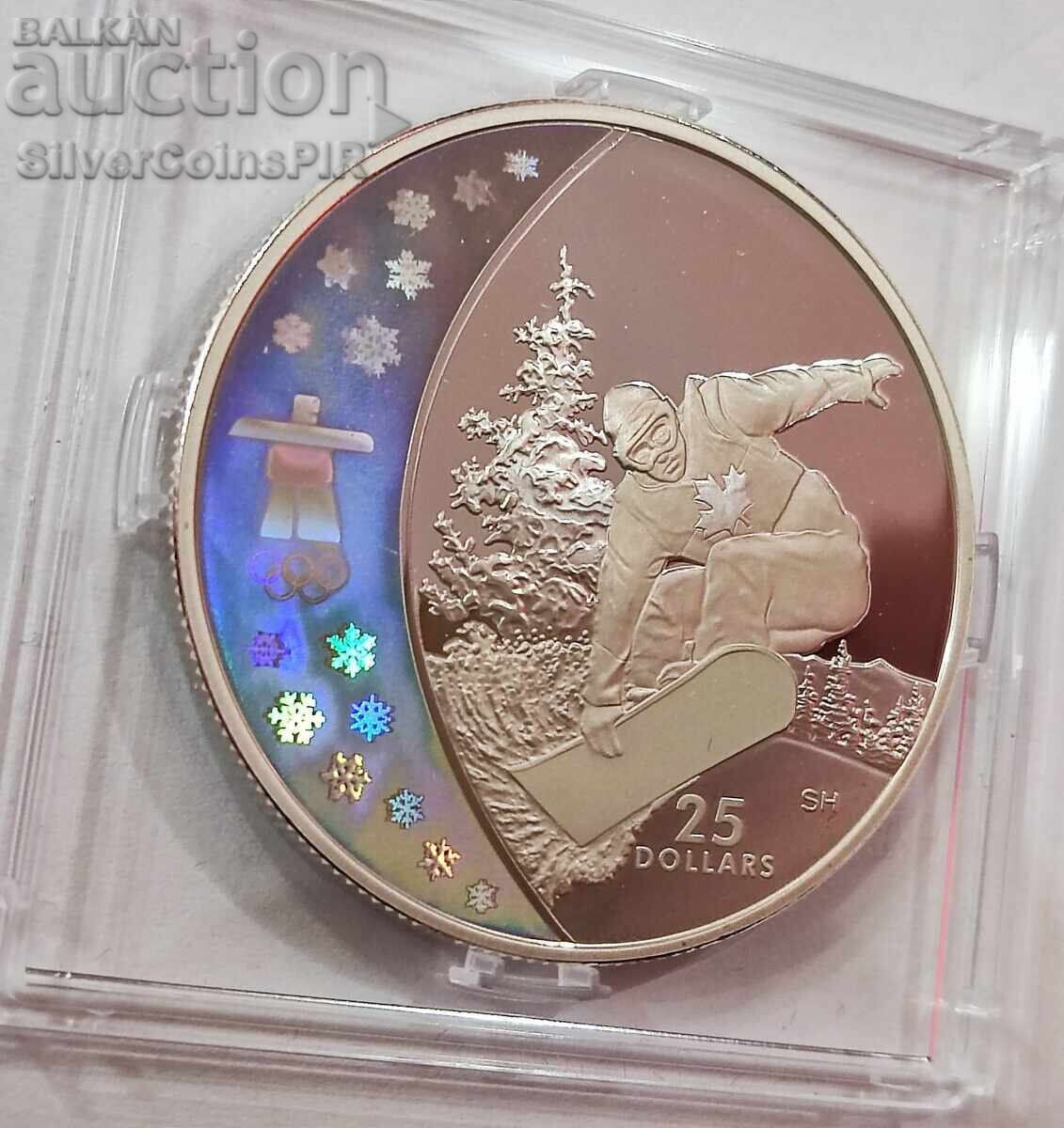 Δημοπρασία Ασημένιο 25$ Ολυμπιάδα Βανκούβερ 2008 Καναδάς Δημοπρασία Ασημένιο 25$ Ολυμπιάδα Βανκούβερ 2008 Καναδάς