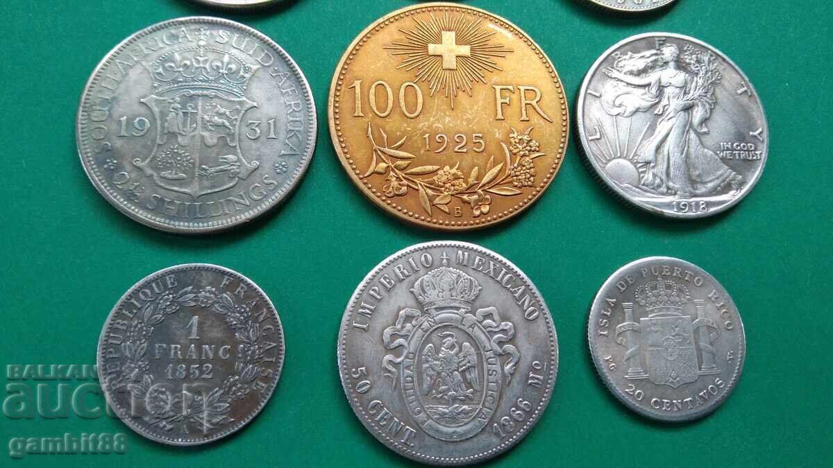 Auction  LOT OF QUALITY COIN REPLICAS - 12 pcs