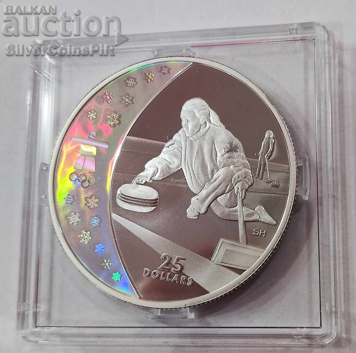 Παράδοση Ασημένιο 25$ Ολυμπιάδα Βανκούβερ 2007 Καναδάς