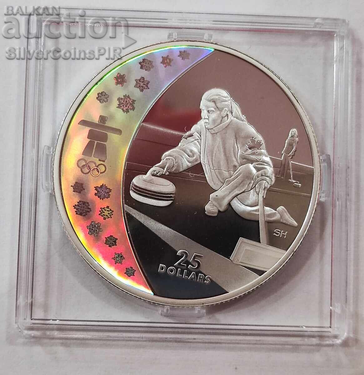 Ασημένιο 25$ Ολυμπιάδα Βανκούβερ 2007 Καναδάς